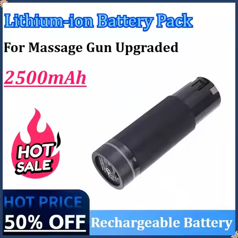 New 24V 2500mAh Rechargeable Lithium-ion Battery Suitable for Massage Gun Upgraded Battery Fascia Gu