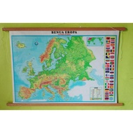 Small European Continent Map Frame
