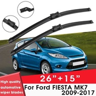 Tt Car Wiper S Para Sa Ford FIESTA 7 2009-2017 26"+15" Windshield Windscreen Malinis Na