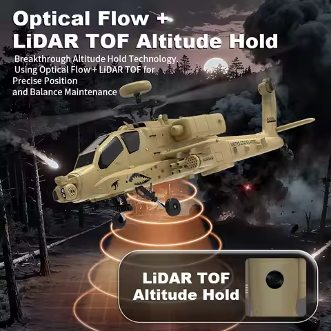 YUXIANG F11h AH-64D APACHE Upgrade Intelligence GPS 6-Axis Gyro 2.4G 6CH Brushless Motor 1:32 Flybar