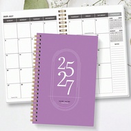 2025-2027 Planner Weekly And Monthly Notebook Spiral Day Plan Academic Appointment Book Agenda Journ