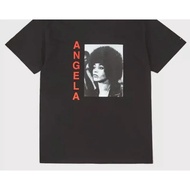 T-shirt hitam lengan pendek Awake Ny Angela Davis, semua saiz.