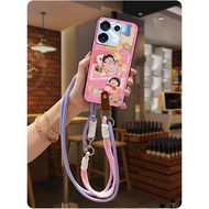 Cute Silicone Phone Case For UMIDIGI G9 5G/G9C/G9T/G9A/Note90/90C/90A Necklace Dirt-resistant Lanyar