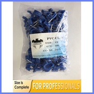 ♙ ▼ ℡ SHeavy duty pvc clamp 1/2inch orange andBlue/pipe clamp
