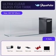 Crystal Clear Tank Aquarium 40cm / 60cm 80/cm CC Tank for Aquascape8MM Glass With Filters