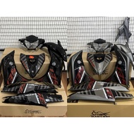 COVERSET LC135 V4-V7 BATMAN RED - BLACK , MATTE GREY