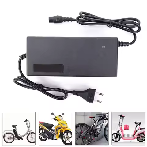 Scooter Charger Electric Bicycle Charger 12AH Plastic Portable Universal Battery Charger for Electri