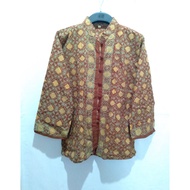 Long sleeve Blouse | Button Blouse | Brown Blouse | Batik Blouse | Preloved Blouse | Nice Blouse | B