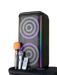 KTS-1912 MK2 เบสหนัก ไมค์เสียงเพราะ ขั้นเทพ สำหรับคอคาราโอเกะ ใช้บรรยาย ลำโพงบลูทูธ 8นิ้ว×2 เบสหนักล