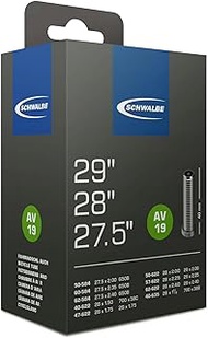 Schwalbe Unisex – Erwachsene Av 19 Schlauch, Silber, 27.5/28/29x1.50-2.40 Zoll