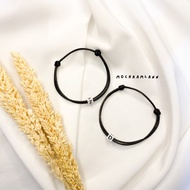 White monochrome initial bracelet initial letter bracelet/ bracelet/ can choose letters