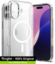 Ringke ฟิวชั่นแม่เหล็กสามารถใส่ได้กับ iPhone 16เคส [แม่เหล็กแรง] ด้านหลังแข็งใส TPU นุ่มกันกระแทก Bu