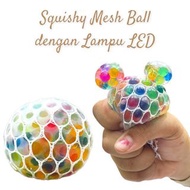 Anti Stress Relieving Squishy Mesh Ball LED Mesh Ball Toy