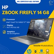 (6 MONTH WARRANTY) HP ZBook Firefly 14 G8 Core i5-1145G7(11TH GEN)14" FHD, Laptop,Windows Pro11