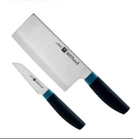 $499  父親節快閃價  名牌 德國孖人牌 ZWILLING 冰點鋼  不銹鋼  高品質 耐用 中式廚刀兩件裝套裝   7”中式廚刀 +   3“蔬果刀  全新  禮盒包裝 未用過 HKTVmall