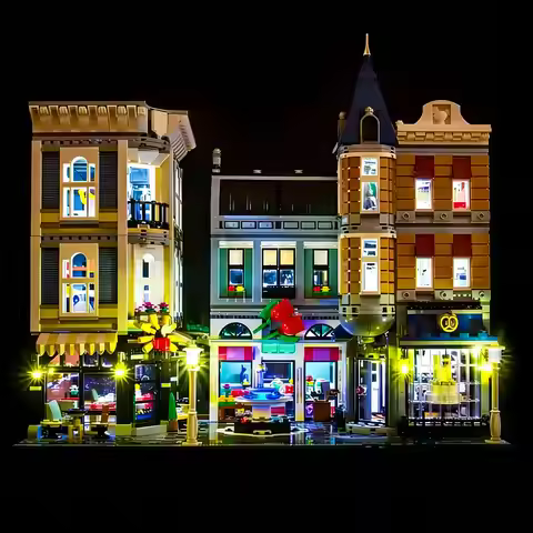 LYBTWF LED Lighting Kit Compatible with Lego 10255 City Street Building Blocks (NOT Include The Mode