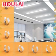 HOULAI 5Pcs Lamp Tube Clip, With Rubber Protection Fixing Clips Spring Terry Clip,  Clamp Holders T3