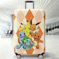 Pokemon Diamond Argyle Print Elastic Luggage Cover, Washable Suitcase Protector For Business Trip Va