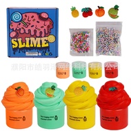 Kit slime kapas empat warna AMZ, slime 100mI, mainan kit slime mentega