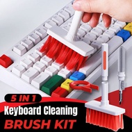 5 In 1 Keyboard Cleaning Brush Multifunctional Keyboard Brush For Laptop Headphone Cleaning Pen Kit Keyboard Cleaning Tool