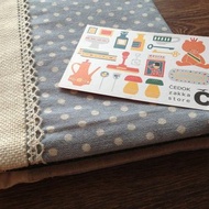 母子手帳書衣No.27 藍點點蕾絲