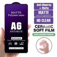 Ceramic Matte Anti Blue Ray Screen Protector For Oppo A93 A98 A96 A92 A95 A94 A91 A97 A9 A9(2020) A9