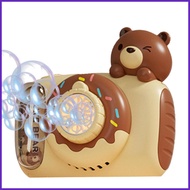 Bubble Blower Machine Camera-Shaped Automatic Bubble Toys Cartoon Bubble Maker Handheld Bubble Blowe