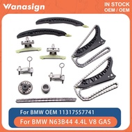 Engine Timing Chain Kit Fit 4.4 L For BMW X5 X6 550i 650i 750i N63 S63 N63B44A S63B44A 4.4L V8 GAS 0