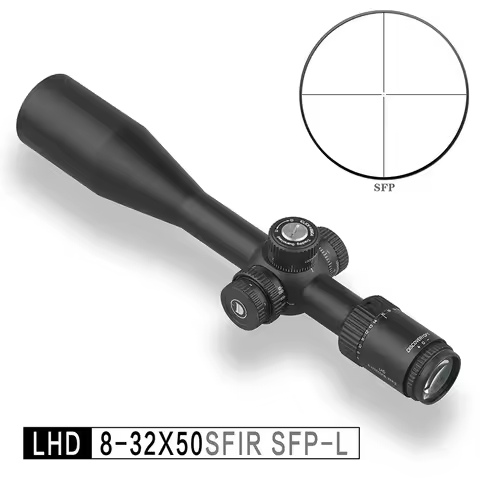 Discovery-LHD 8-32X50SFIR SFP-L Zipper Cross Shooting Scope, Long Range Hunting Rifle, MOA Optical S
