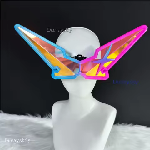 LakeSide Store Hsr Honkai: Star Rail Silver Wolf LV.999 Cosplay Props Glasses Women Adults Halloween