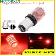 (Harga adalah satu set 2 dijual dalam kotak)LAMPU LED 144 TITIK SMD MATA SOCKET 1157 BAY15D LAMPU RE