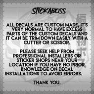 ♞,♘,♙Raider 150 Reborn - ORANGE (Star Edition) Decal Design [8 Parts]【PREMIUM GLOSSY LAMINATED】