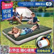 INTEX充氣床墊家用雙人加厚氣墊床單人戶外便攜折疊帳篷沖氣床