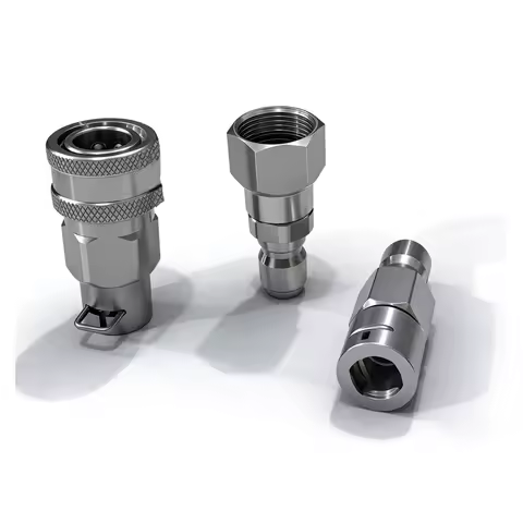 Pressure Washer Swivel Adapter 3/8 Quick Plug Set for Karcher K2-K7/Lavor/Bosch Hose to 3/8 Quick Co