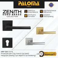 PALOMA Gagang Pintu Door Handle Roses Lever Euro Brass Kuningan Zenith Dresden Hitam Black Emas Gold