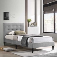 LOFT Design EBONY queen bed frame fabric queen size bedframe/ queen bed frame/ katil divan