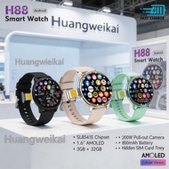 2026 latest 4G/5G H88 Smartwatch Android system Amoled Screen HD Camera Fashion Smart Watch for woma