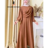 NEW FASHION DESIGN JUBAH MUSLIMAH  ARIBAH COMO CREPE MAHI BOUTIQUE