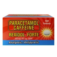 REXIDOL Rexidol Forte 500mg/65mg 1 Tablet (Paracetamol + Caffeine) [sold per piece]
