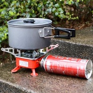 迷你超輕便攜接合式氣體爐 hysckp Mini Ultralight Folding Camping Stove  露營用品 露營餐具 露營鍋 露營爐具 戶外餐具 旅行餐具 露營爐頭 戶外爐具 露營