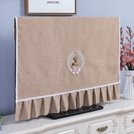 ฝาครอบจอโทรทัศน์แบบเรียบง่าย ฝาครอบป้องกันฝุ่นสำหรับจอ LCD ขนาด 65 นิ้ว ฝาครอบผ้าปิดจอโทรทัศน์ขนาด 5