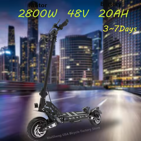 DT10 2800W dual motor 48V 20.8AH electric scooter foldable outdoor pass electric scooter