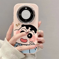 防摔椭圆蜡笔小新适用Mate60pro手机壳50/40全包P70硅胶P608.5 Anti-drop oval Crayon Shin-chan phone case suitable for Mat
