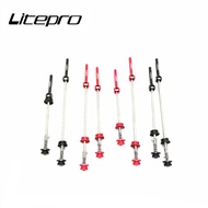 Litepro Titanium Alloy Quick Release Lever MTB Mountain Bike Wheelset QR Rod For Road Folding Bicycles Wheels Skewers