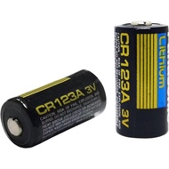 2 Pack CR123A 123A CR123 3V Lithium Battery 1400mAh for Cameras Flashlight Alarm Smart Sensors DL123