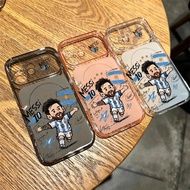 (FA-05) Window Casing soccer player mobile phone soft anti-fall simple inclusive and transparentYANG