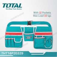 TOTAL Tools Multipurpose Waist Pockets Tools Bag THT16P40125/THT16P30125/THT16P20325 with Tool Belt 