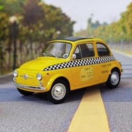【免運】Solido 1: 18菲亞特出租車Fiat 500 Taxi NYC 1965年汽車模型車模