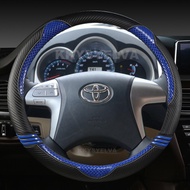 Car Steering Wheel Cover Leather For Toyota Highlander Camry Premio Estima 2007-2013 Fortuner Hilux 