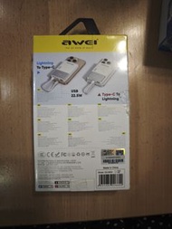 Awei 10000mAh Power Bank GX-552A Lightning Type-C 22.5W